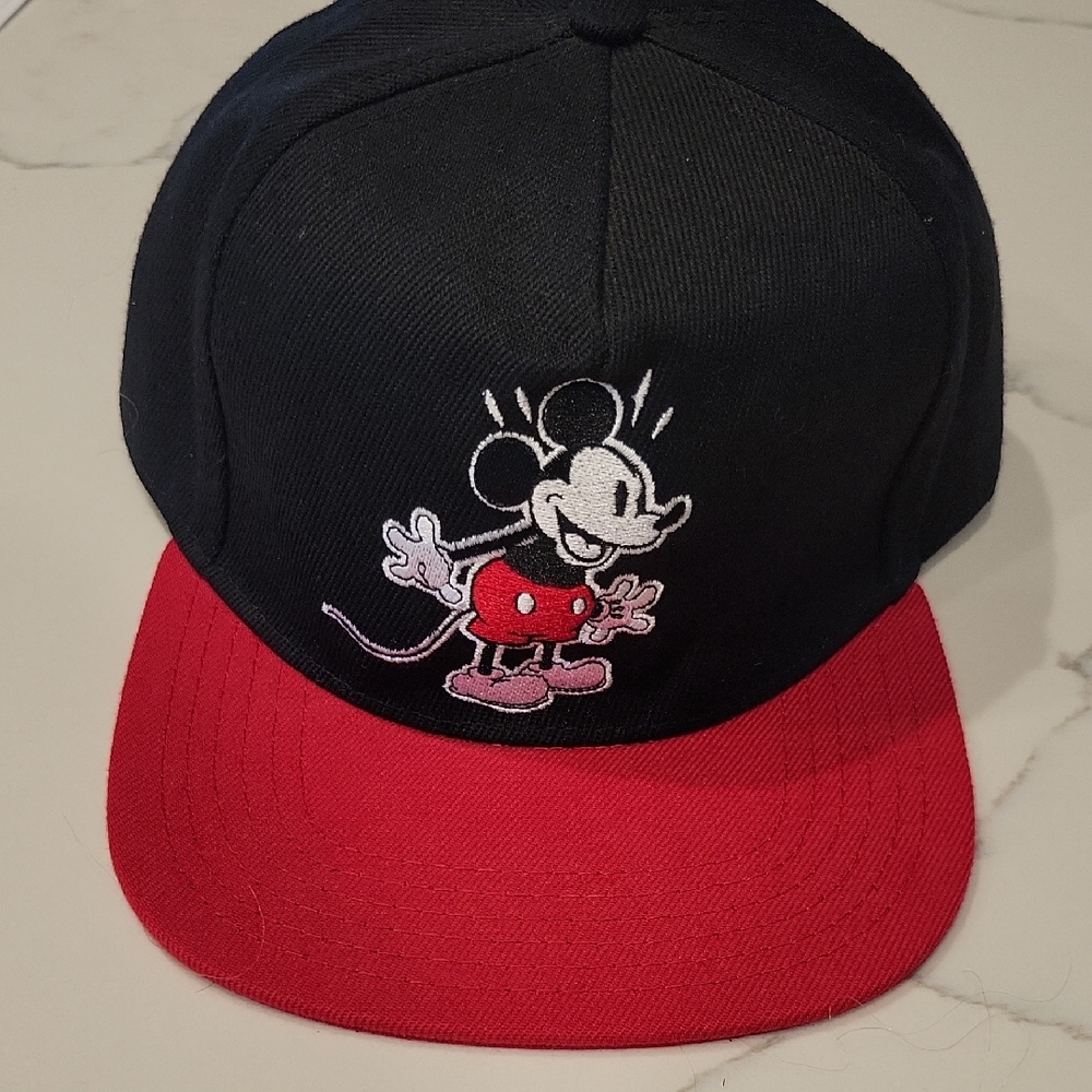 Mickey Mouse Black and Red Cap New